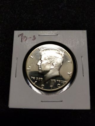 1970 - S Silver,  Us Proof Kennedy Half Dollar From Us Proof Set