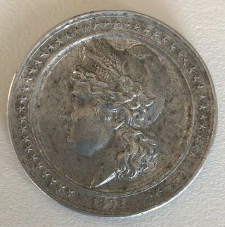 1892 Liberty Head Medal From Columbian Expo - Aluminum Hk222 - 35mm