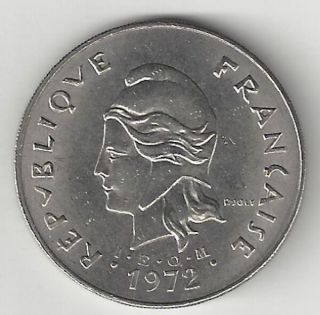 French Hebrides 50 Francs 1972 Low Mintage Km 7