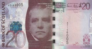 Scotland 20 Pounds Banknote 17.  9.  2007 P.  126a Uncirculated