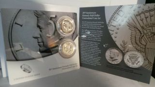 50 Th Anniversary Kennedy Half Dollar Uncirculated Proof Like Coin Set