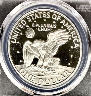 1973 - S DDO & DDR $1 Eisenhower SILVER Ike PROOF Dollar PCGS PR69DCAM 3