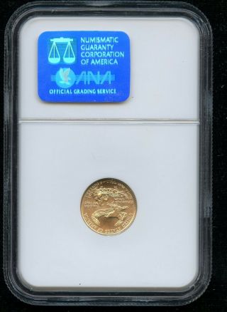 1998 $5 1/10 oz Gold American Eagle NGC MS 70 2