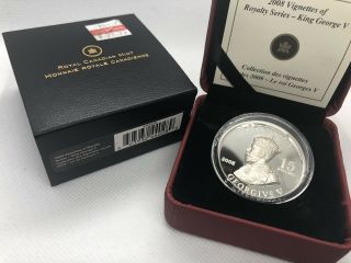 2008 $15 Fine Silver Coin - Vignettes Of Royalty Series - King George V