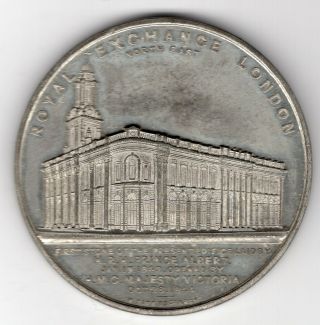 1844 British Medal Issued to Commemorate the Re - opening of Royal Exchange 2