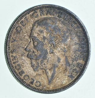 Silver - World Coin - 1936 Great Britain 1 Florin - World Silver Coin 11.  7g 036