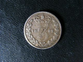 3 Pence 1882 Great Britain Km 730 Queen Victoria Uk Grande - Bretagne Three P Gb