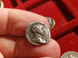 Trajan Ar Denarius Old Ancient Roman Silver Coin Rome Empire Imperial Trajanus