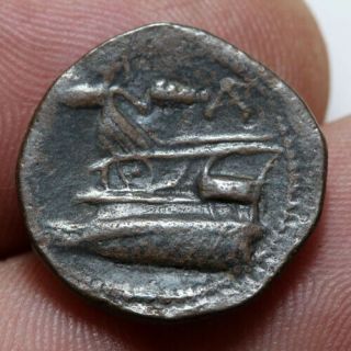 Ancient Greek Coin Ae Phoenicia Arados 215 - 214 Bc Prow Of Galley Tyche