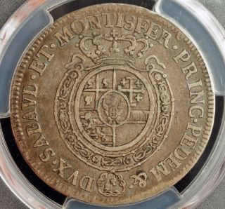 1780,  Sardinia,  Victor Amadeus III.  Scarce Silver ½ Scudo Coin.  PCGS F - 15 2