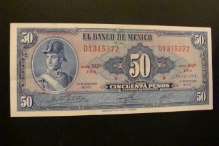 Mexico 50 Pesos 1972 Crisp Xf/au