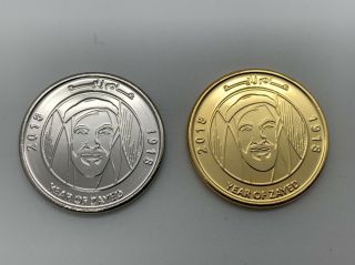 Uae United Arab Emirates 2018 Year Of Zayed Commemorative Gold Plated Dirham