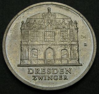 Germany (ddr) 5 Mark 1985 A - Restoration Of Dresden Zwinger - Aunc - 1171