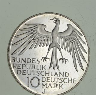Silver - World Coin - 1972 Germany 10 Mark - World Silver Coin 911