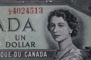 1954 Bank Of Canada $1 One Dollars Devil 