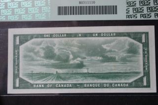 1954 BANK OF CANADA $1 ONE Dollars Devil ' s Face BC - 29b ABOUT 55 3