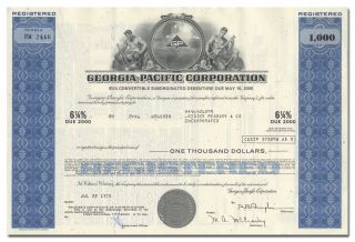 Georgia - Pacific Corporation Bond Certificate