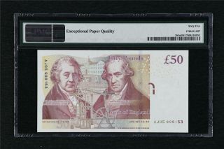 2010 Great Britain Bank of England 50 Pound Pick 393a PMG 65 EPQ Gem UNC 2