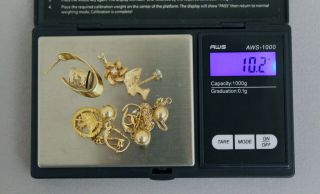 Solid 14k Yellow Gold Jewelry Marked,  585 Scrap / Repair 10.  2 Grams