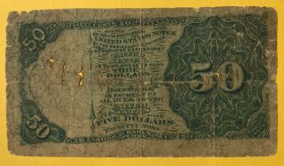 UNITED STATES FRACTIONAL CURRENCY NOTE 50 CENTS 1864 3