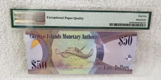 Cayman Islands,  Monetary Authority Pick 42a 2010 $50 Dollars PMG 65 EPQ Gem UNC 3