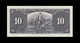 1937 BANK OF CANADA KGVI $10 Gordon & Towers 