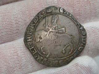 Great Britain.  1625 - 1649 Charles I Silver ½ Crown.  Tower (cask).  Clear Head