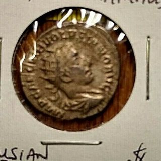Roman Empire Volusian Ar Antoninius 251 - 253ad.  4.  24grams V.  Fine