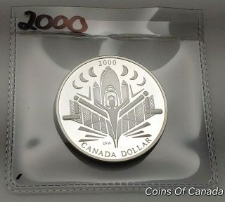 2000 Canada Silver Dollar Uncirculated Proof Coin - Discovery Coinsofcanada