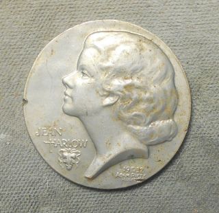 Adam Pietz F.  : Jean Harlow Uniface 28mm Copper Nickel 1932