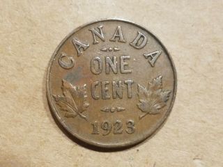 1923 Canada 1 Cent Canadian Penny Key Date Coin