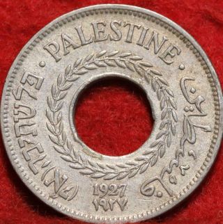 1927 Palestine 5 Mils Foreign Coin