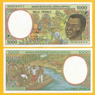 Central African States 1000 Francs Chad (p) P - 602pg 2000 Unc Banknote