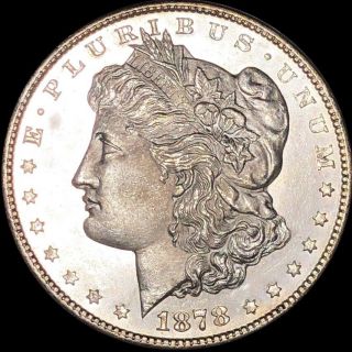 1878 - Cc Morgan Silver Dollar Perfect Uncirculated High End Carson City Ms Bu Nr