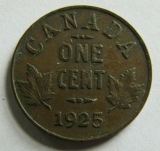 1925 Canada 1 Cent Coin Uncirculated " Key Date "