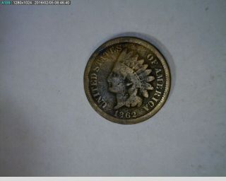 1862 1c Indian Head Cent Old Penny (56s149)