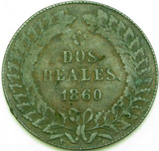 ARGENTINA (Buenos Aires) 2 Reales 1827 - Copper - F/VF - 905 ¤ 2