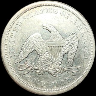 1842 Seated Liberty Dollar ALMOST UNCIRCULATED High End Silver Philly Coin NR 2