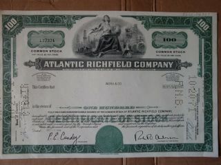 The Atlantic Richfield Company Stock Certificate