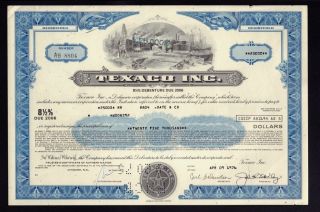 Oil : Texaco Inc (now Chevron Texaco White Plains) Old Bond Usd 25,  000.  00 1976