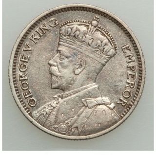 1932 Southern Rhodesia Silver 6 Pence,  Bu Km 2