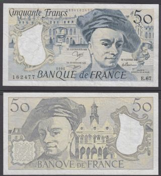 France 50 Francs 1991 In (vf) Banknote P - 152e