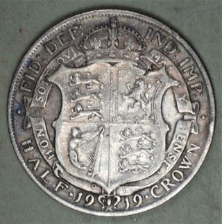 Great Britain 1919 Half Crown Silver Coin