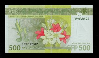 FRENCH PACIFIC TERRITORIES 500 FRANCS (2014) PICK 5 UNC. 2