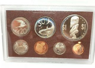 1975 Coins Of The Cook Islands Silver Proof Set W/box,  - Franklin