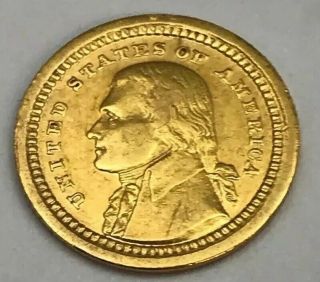 1903 Jefferson Louisiana Purchase Exposition $1.  00 Gold Coin “very Nice”