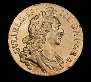1696 Great Britain Ef Silver Crown King William Iii.  Octavo.