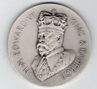 1902 King Edward Vii Coronation Celebration Medal
