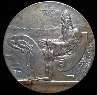Iceland Medallic 1000 Years Althing Silver 10 Kronur 1930 Au, .