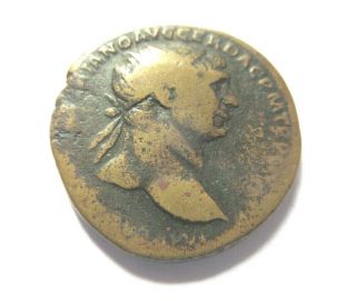 Dupondius Of Trajan Rv.  Arabia Standing Left